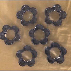 Blue Flower Napkin Rings